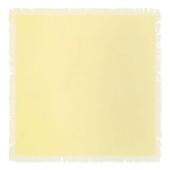 Mini Twill Cashmere Square | Lemon yellow