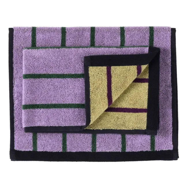 Serviettes d'invités Charly - Set de 2 | 	Lilas