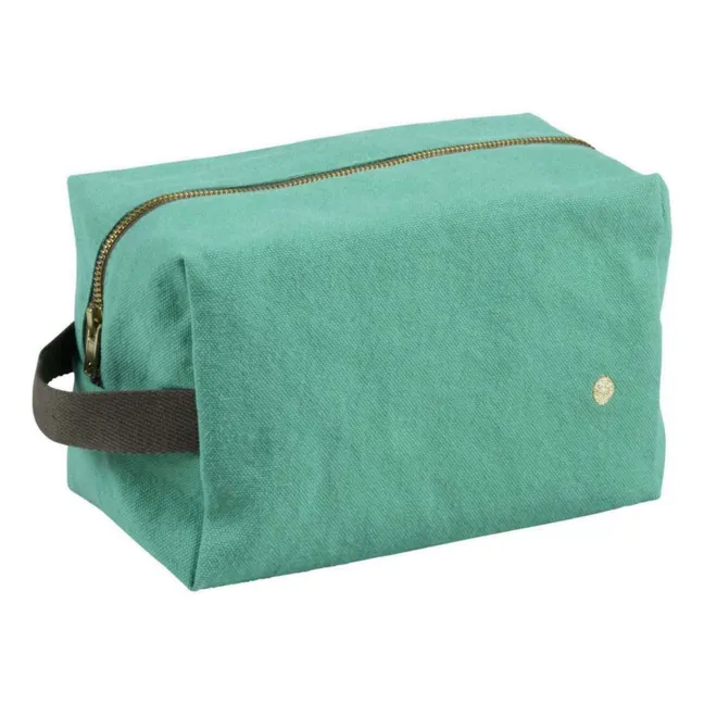 Trousse de toilette cube Iona | Vert Menthe