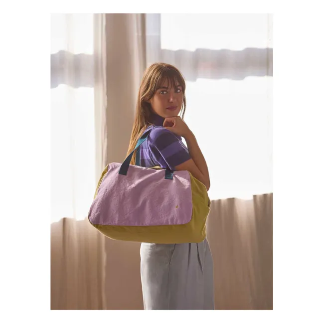 Sac week-end Tricolo | 	Lilas