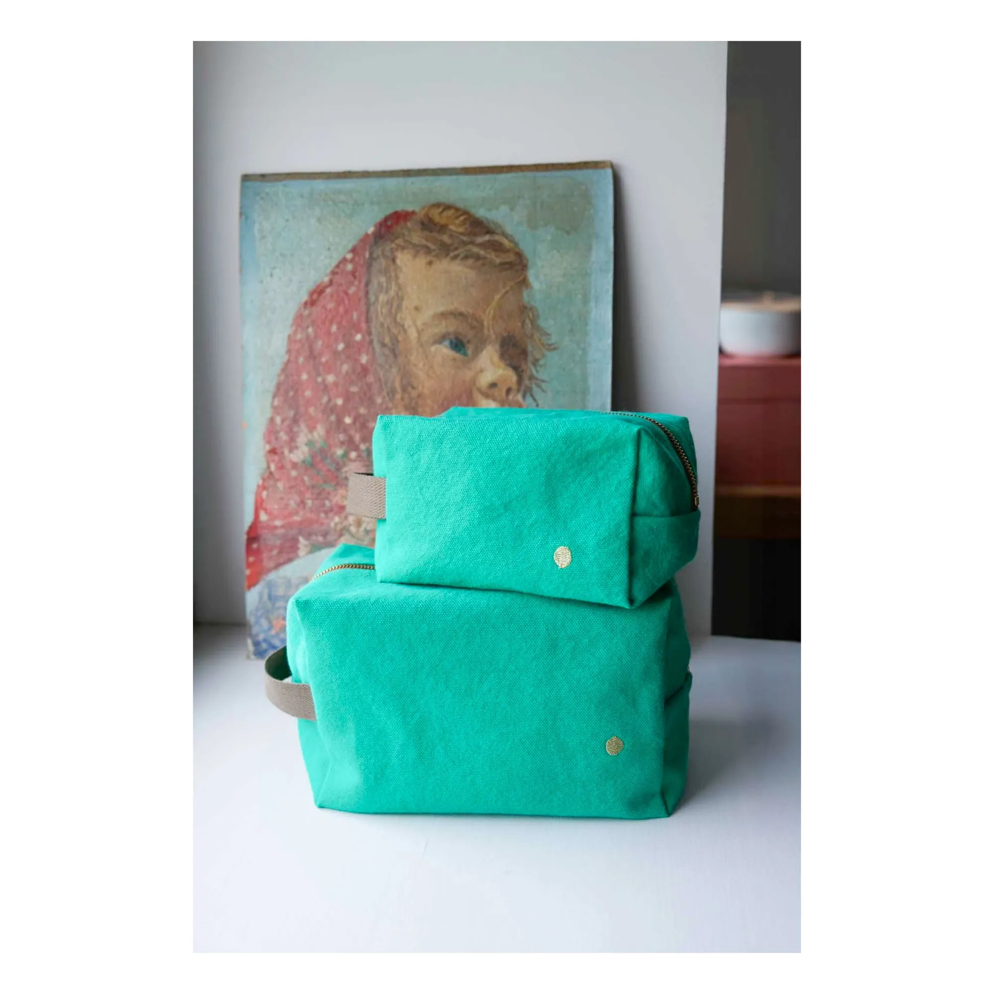 Trousse de toilette cube Iona | Vert Menthe- Image produit n°3