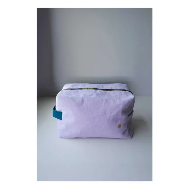 Iona cube toiletry bag | Lilac