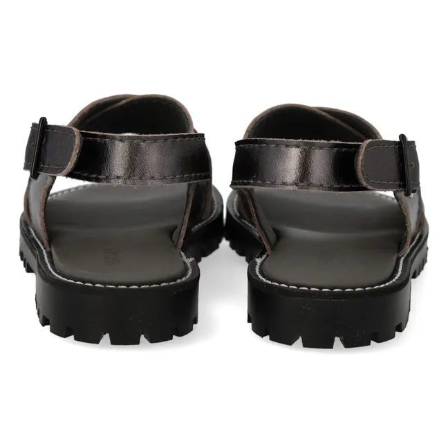 Sandales Croisées | Noir