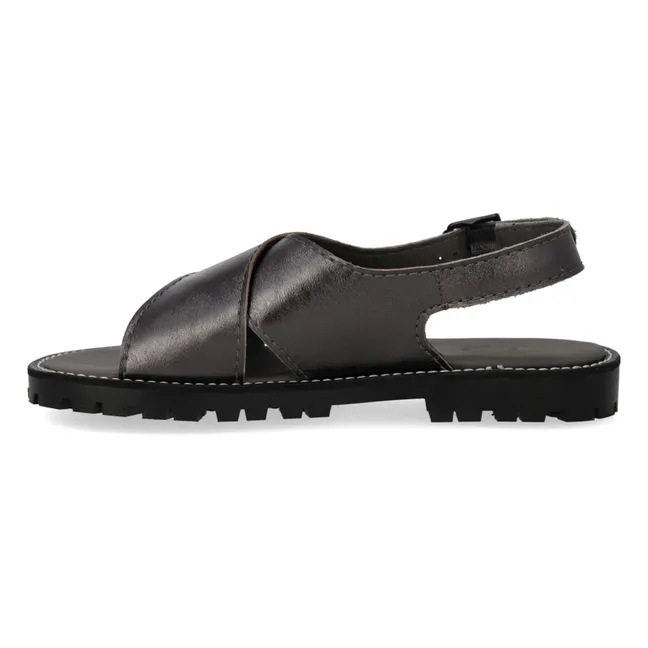 Sandales Croisées | Noir