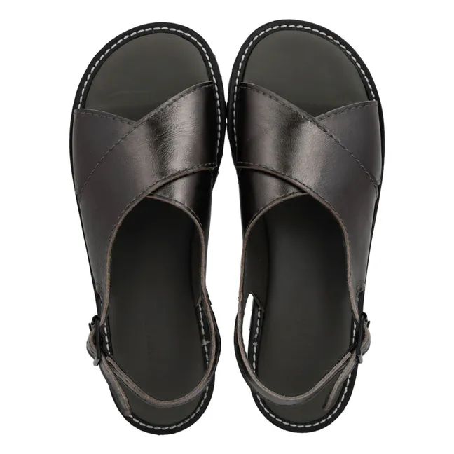 Sandales Croisées | Noir