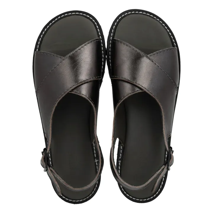 Sandalias cruzadas | Negro- Imagen del producto n°3