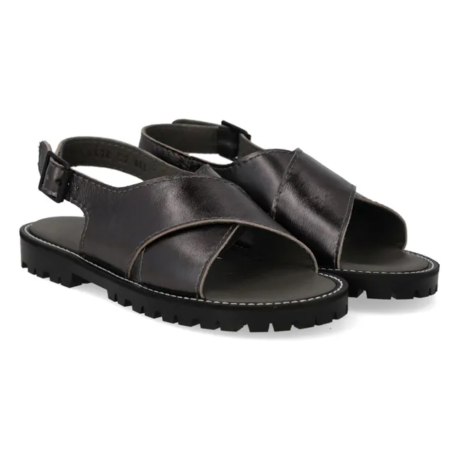Sandalias cruzadas | Negro