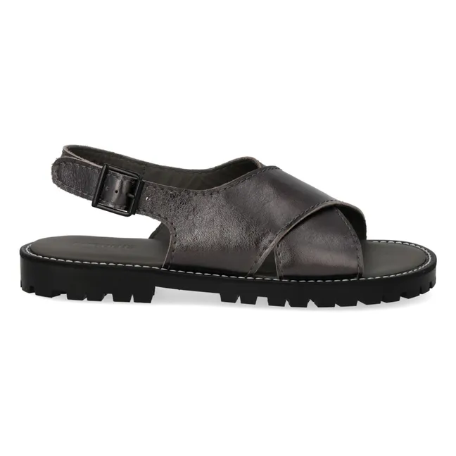 Sandalias cruzadas | Negro