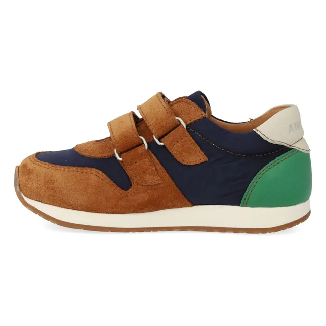Baskets Double Scratchs Color Block Daim | Camel