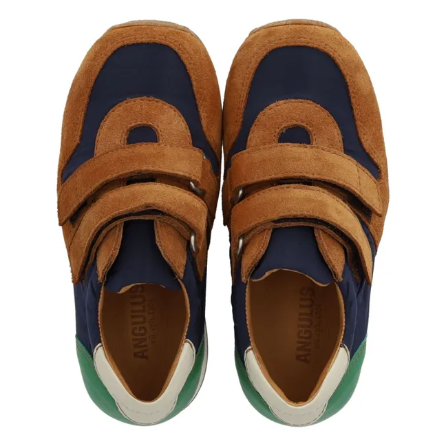 Baskets Double Scratchs Color Block Daim | Camel
