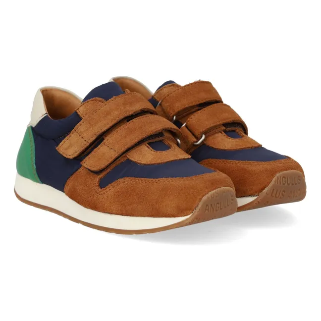 Baskets Double Scratchs Color Block Daim | Camel