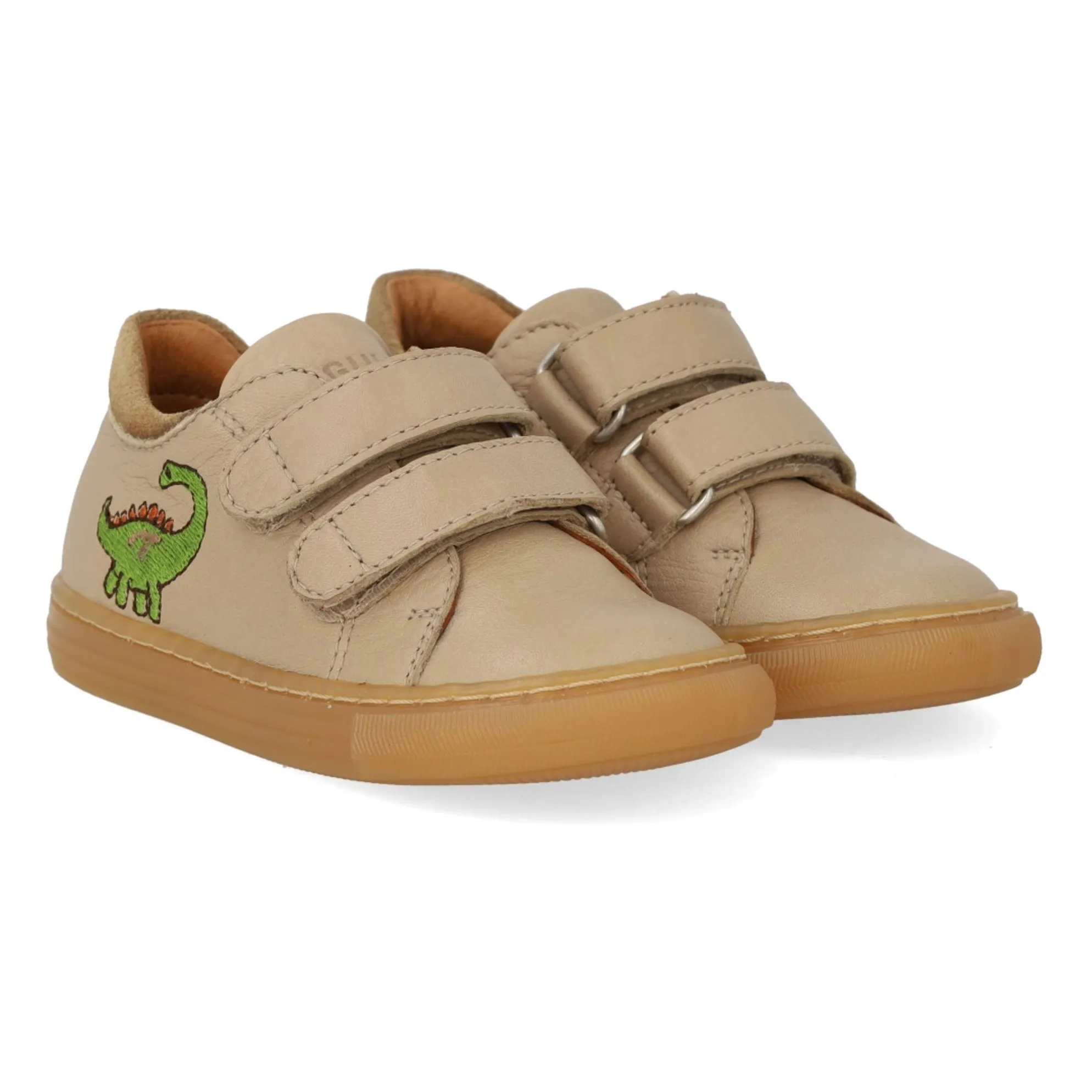 Baskets Double Scratchs Dinosaure | Sable- Image produit n°1