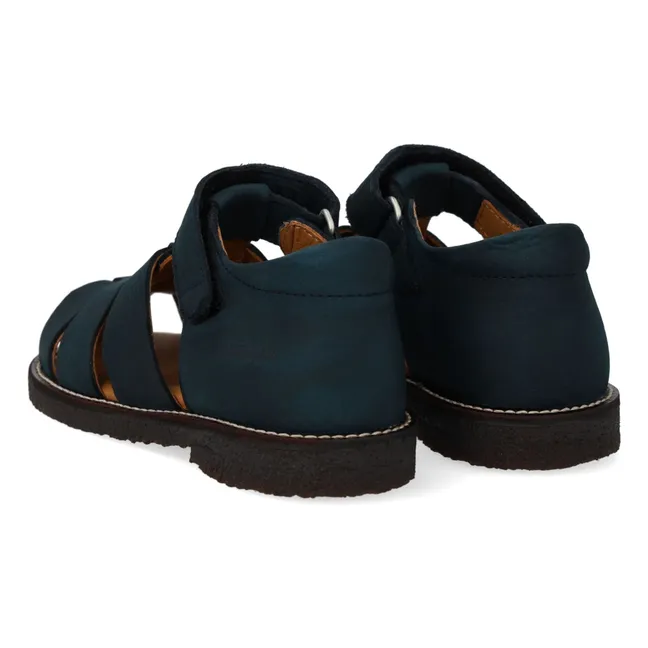 Sandalias Fisher Nubuck Niño | Azul Marino