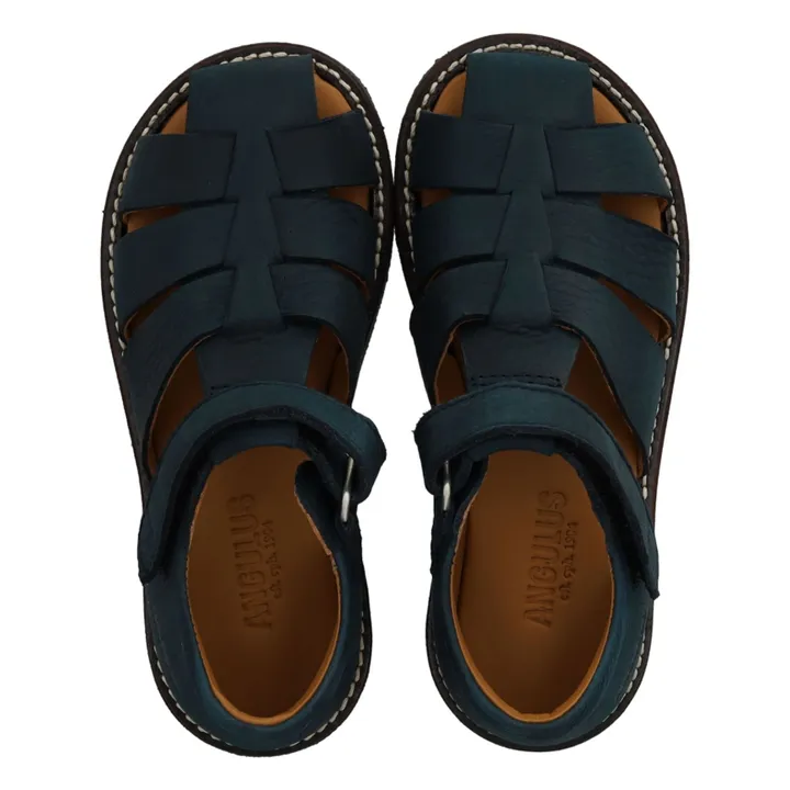 Sandals Pêcheur Nubuck Child | Navy blue- Product image n°3