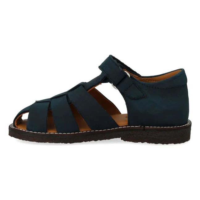 Sandalias Fisher Nubuck Niño | Azul Marino
