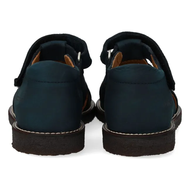 Sandalias Fisher Nubuck Niño | Azul Marino