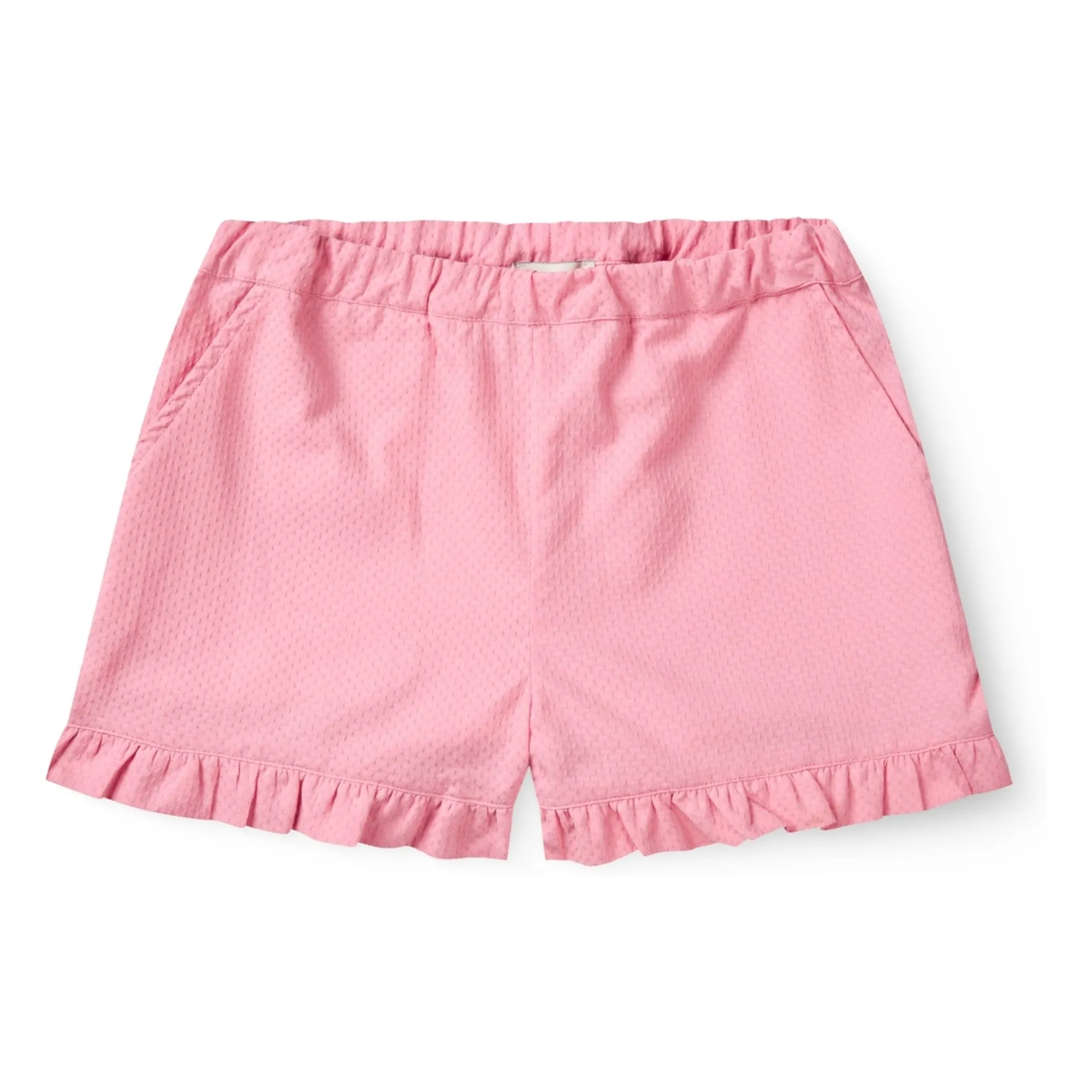 Short Volants Coton Bio | Rose- Image produit n°0