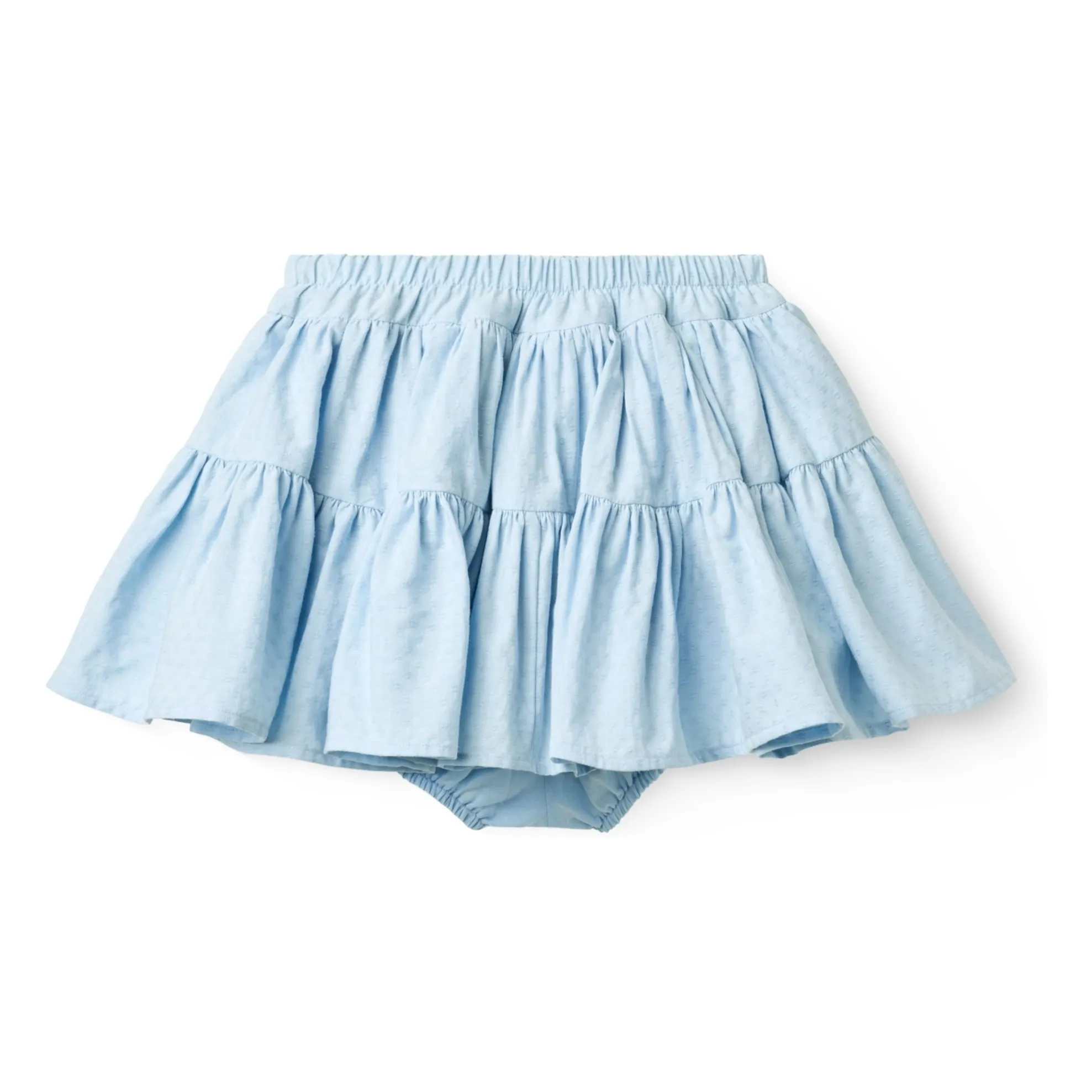 Jupe Short Coton Bio | Bleu Clair- Image produit n°0