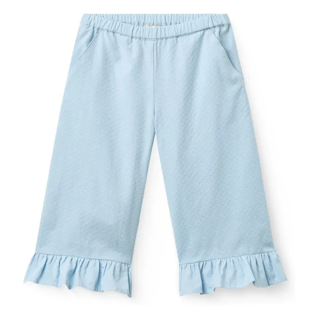 Pantalon 3/4 Coton Bio | Bleu Clair