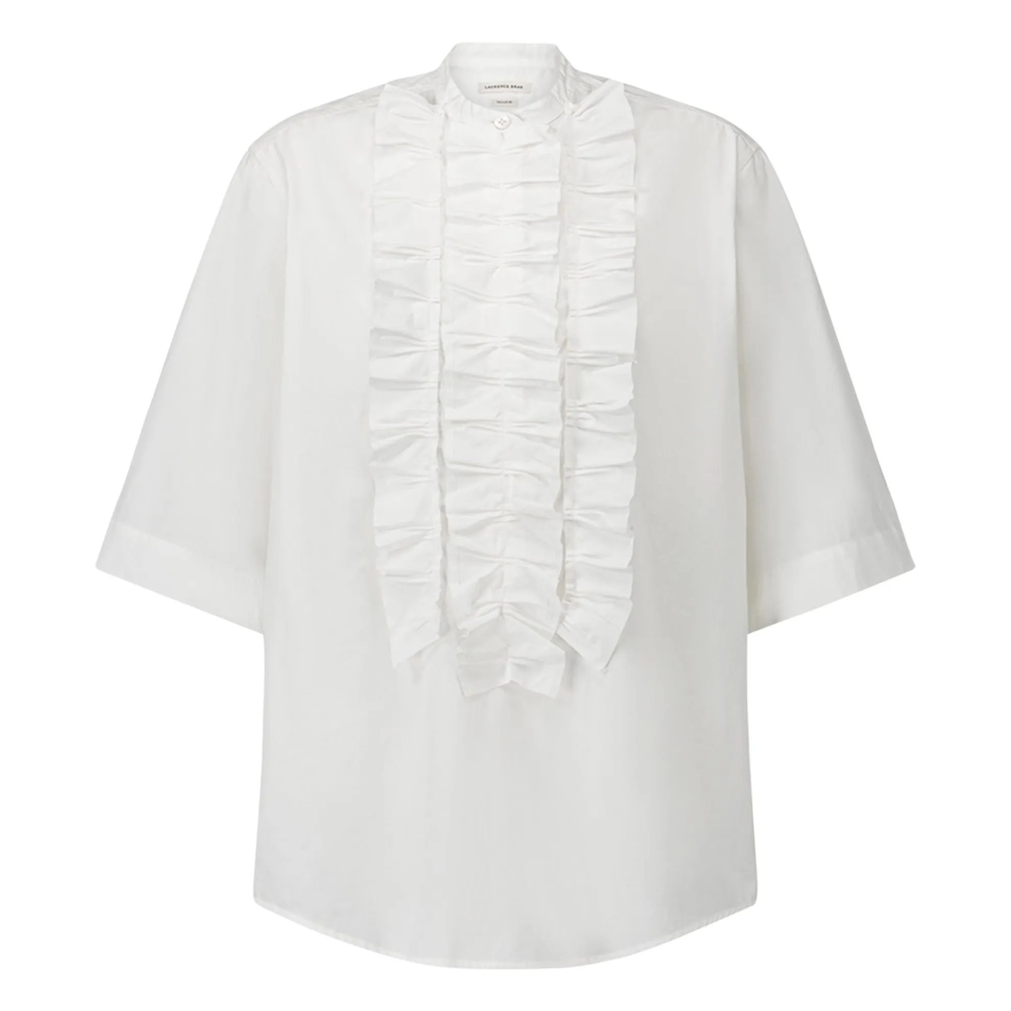 Laurence Bras White Blouse Magrita Short Cotton