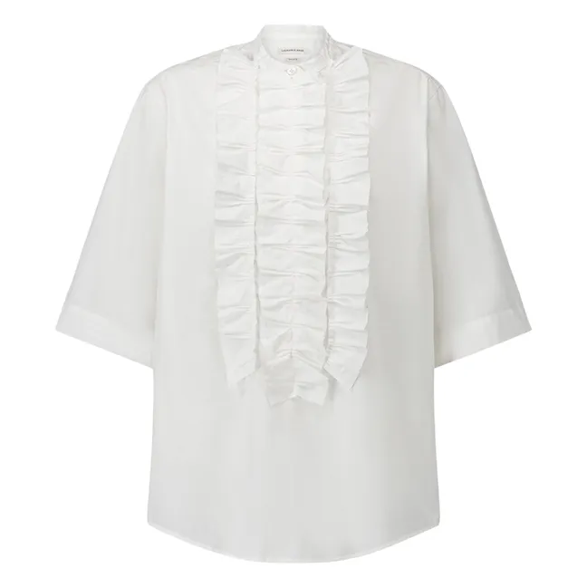 Blusa corta de algodón Magrita | Blanco