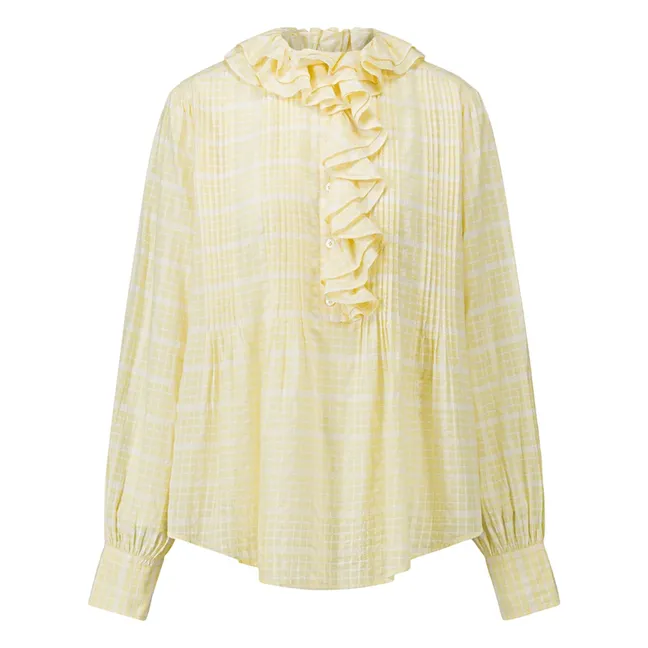 Blusa Phibi de algodón | Amarillo