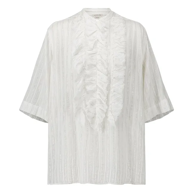 Blusa corta de algodón Magrita | Blanco