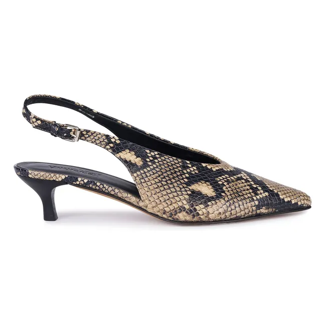 Zapatos de tacón Kate Python | Gris