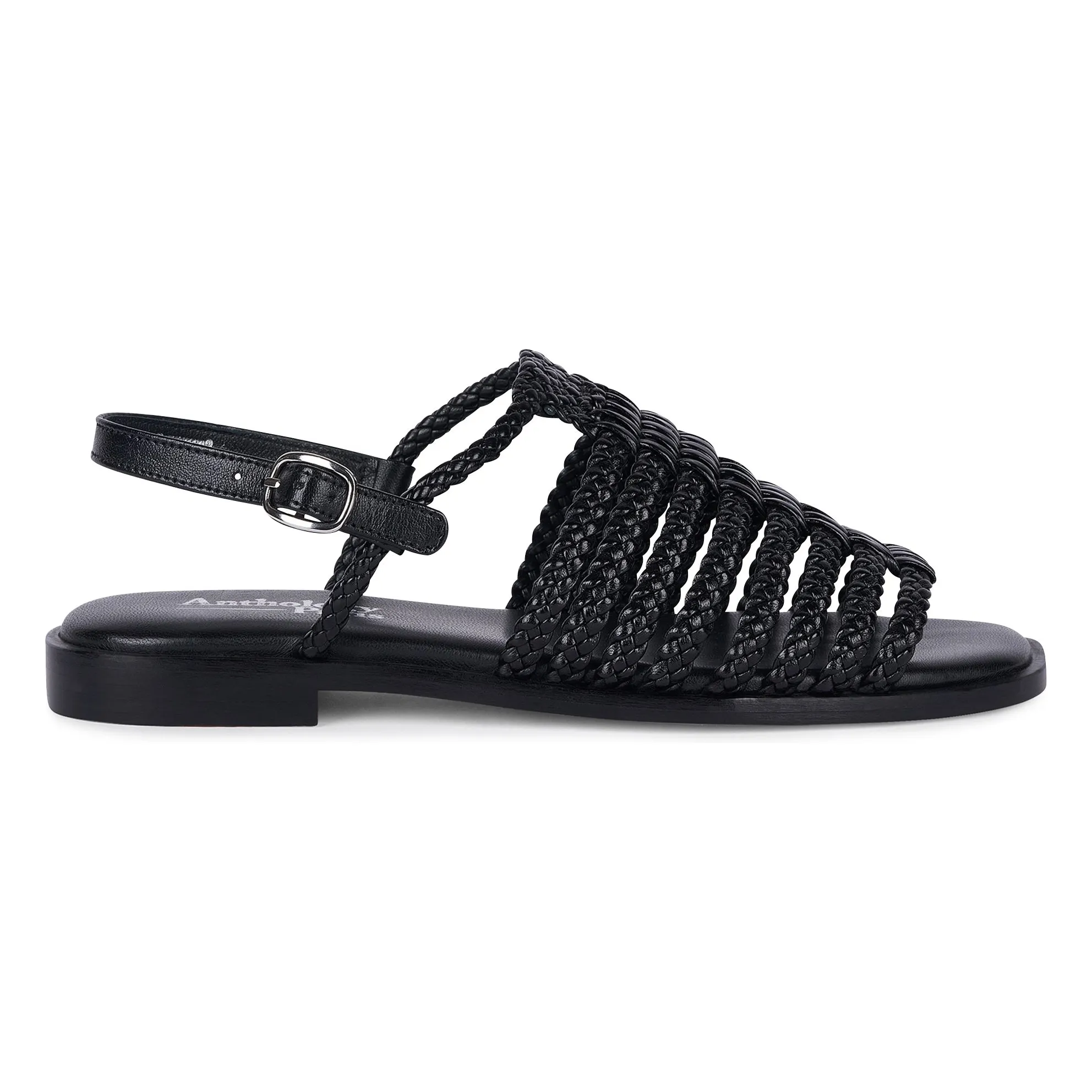 Anthology Paris Black Isaora Sandals
