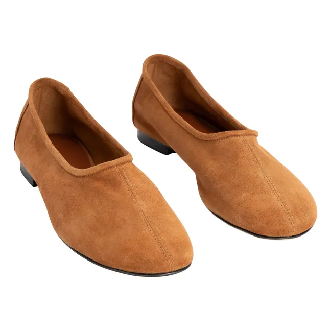 Ballerines Prudence Suède | Camel
