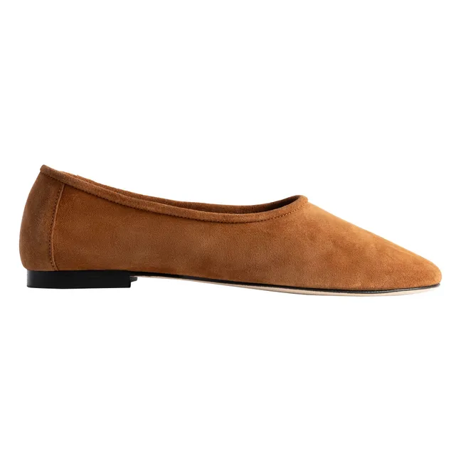 Ballerines Prudence Suède | Camel