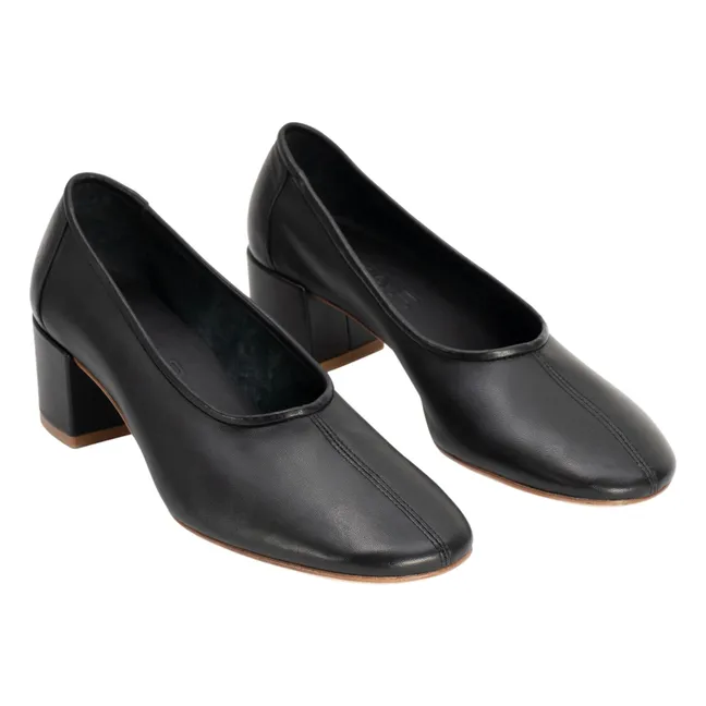 Prudence 45 Leather pumps | Black