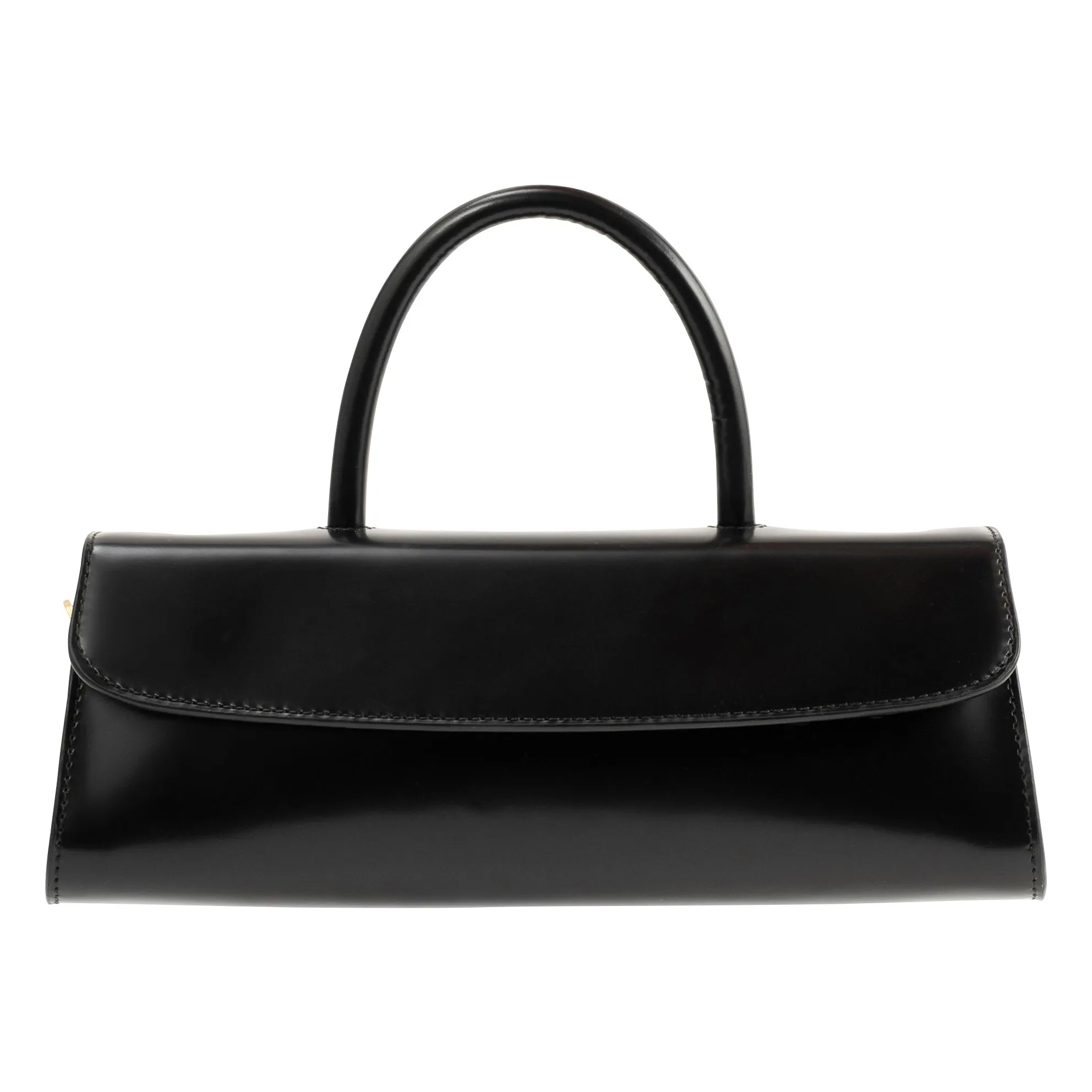 By Far Black Mini Longa Bag Semi-Polished Leather