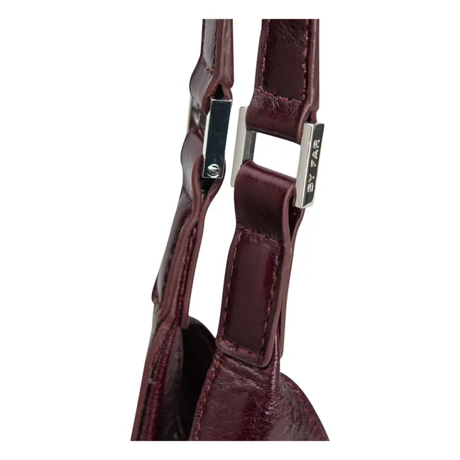 Bolsa de piel Folio Ámbar | Burdeos