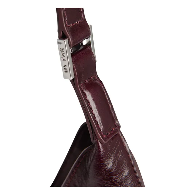 Bolsa de piel Folio Ámbar | Burdeos