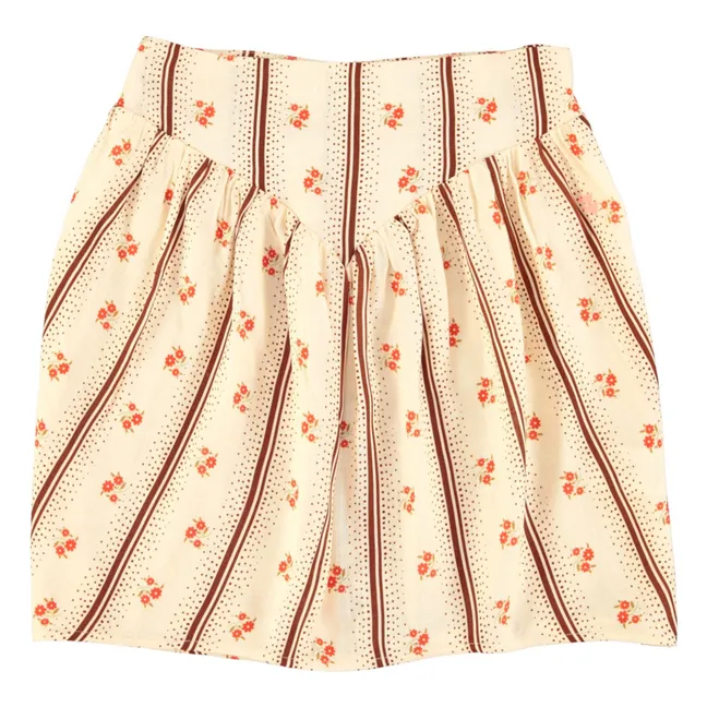 Jupe Floral | Ecru
