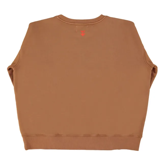 Sudadera Julie de algodón orgánico | Marrón