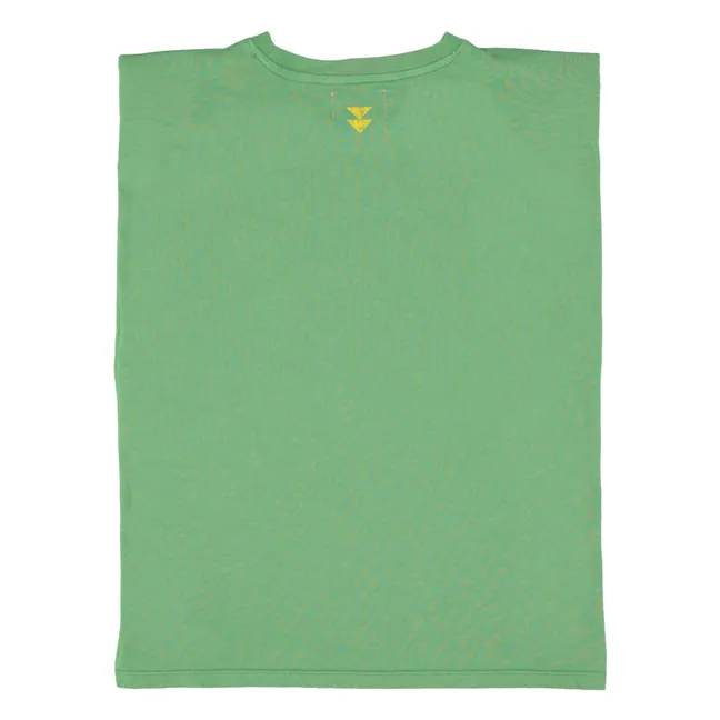 T-shirt Epaulettes Alicia Coton | Vert