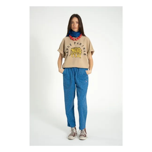 Sweat Manches Courtes Violette Coton Bio | Marron