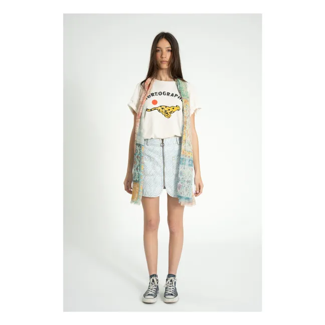 Camiseta Marta de lino y algodón | Crudo