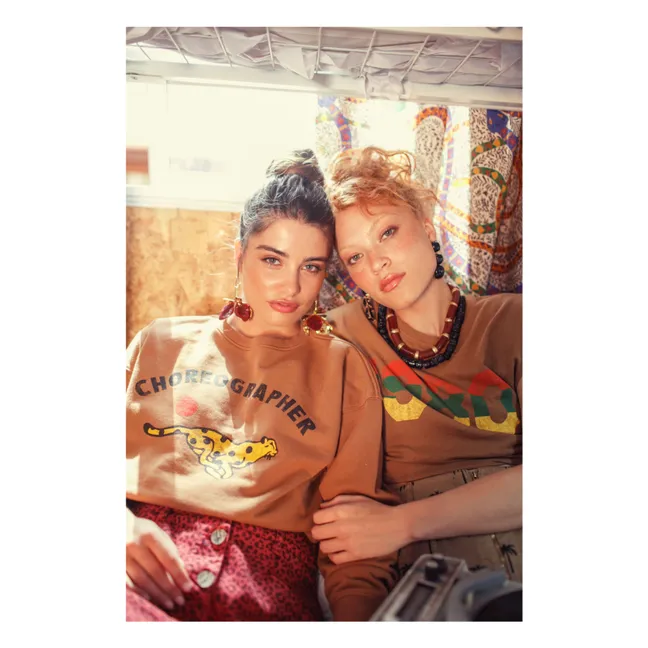 Sudadera Julie de algodón orgánico | Marrón