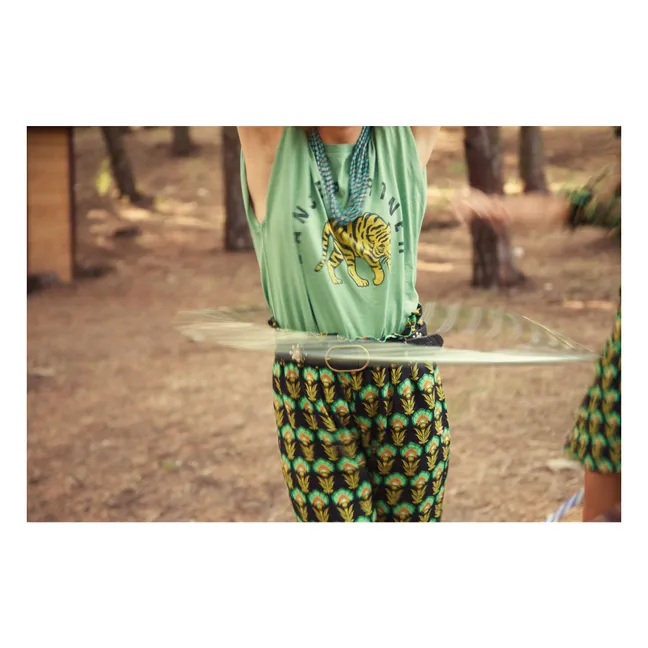 T-shirt Epaulettes Alicia Coton | Vert