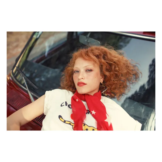 Camiseta Marta de lino y algodón | Crudo