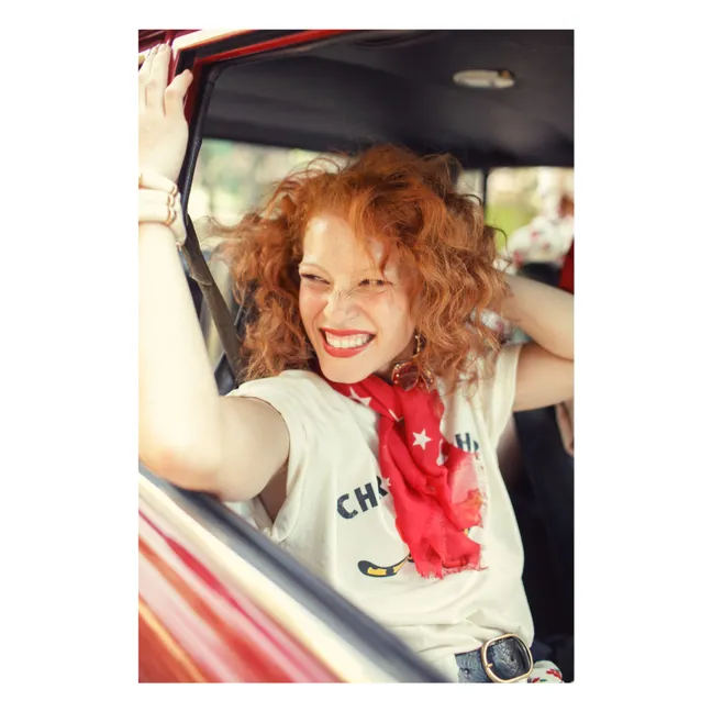 Camiseta Marta de lino y algodón | Crudo