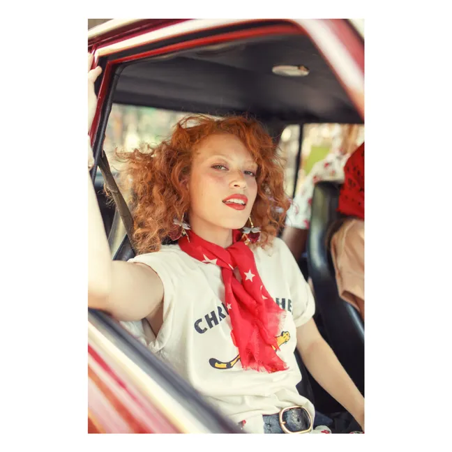 Camiseta Marta de lino y algodón | Crudo