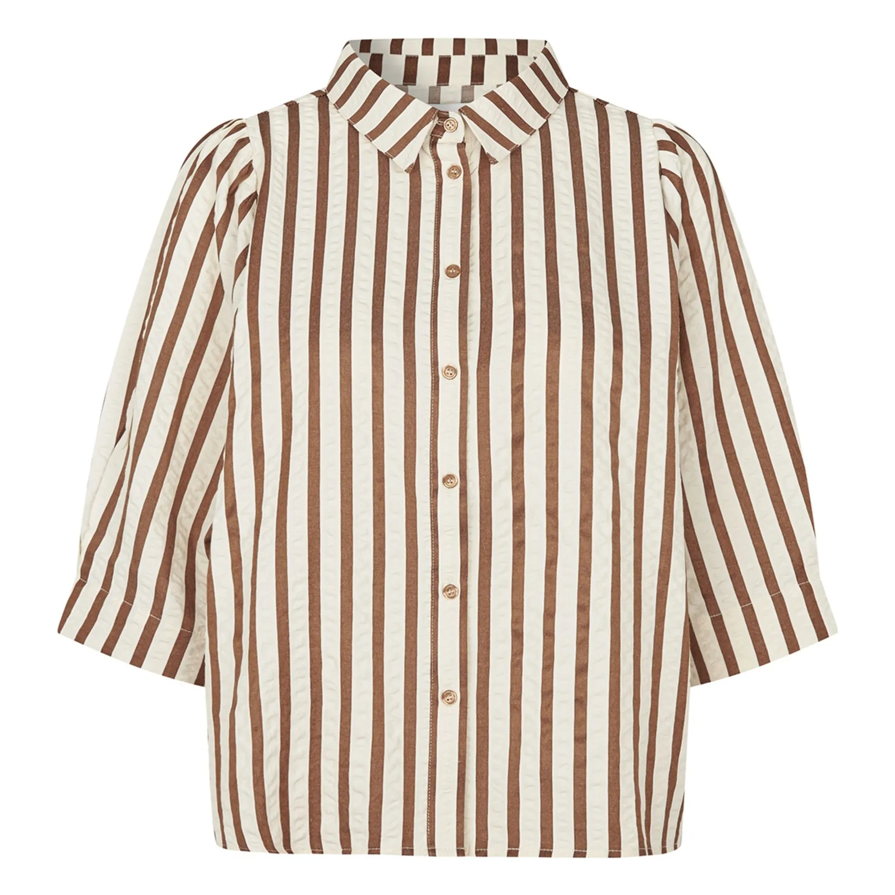 Lollys Laundry Mocha Bono Cotton Shirt