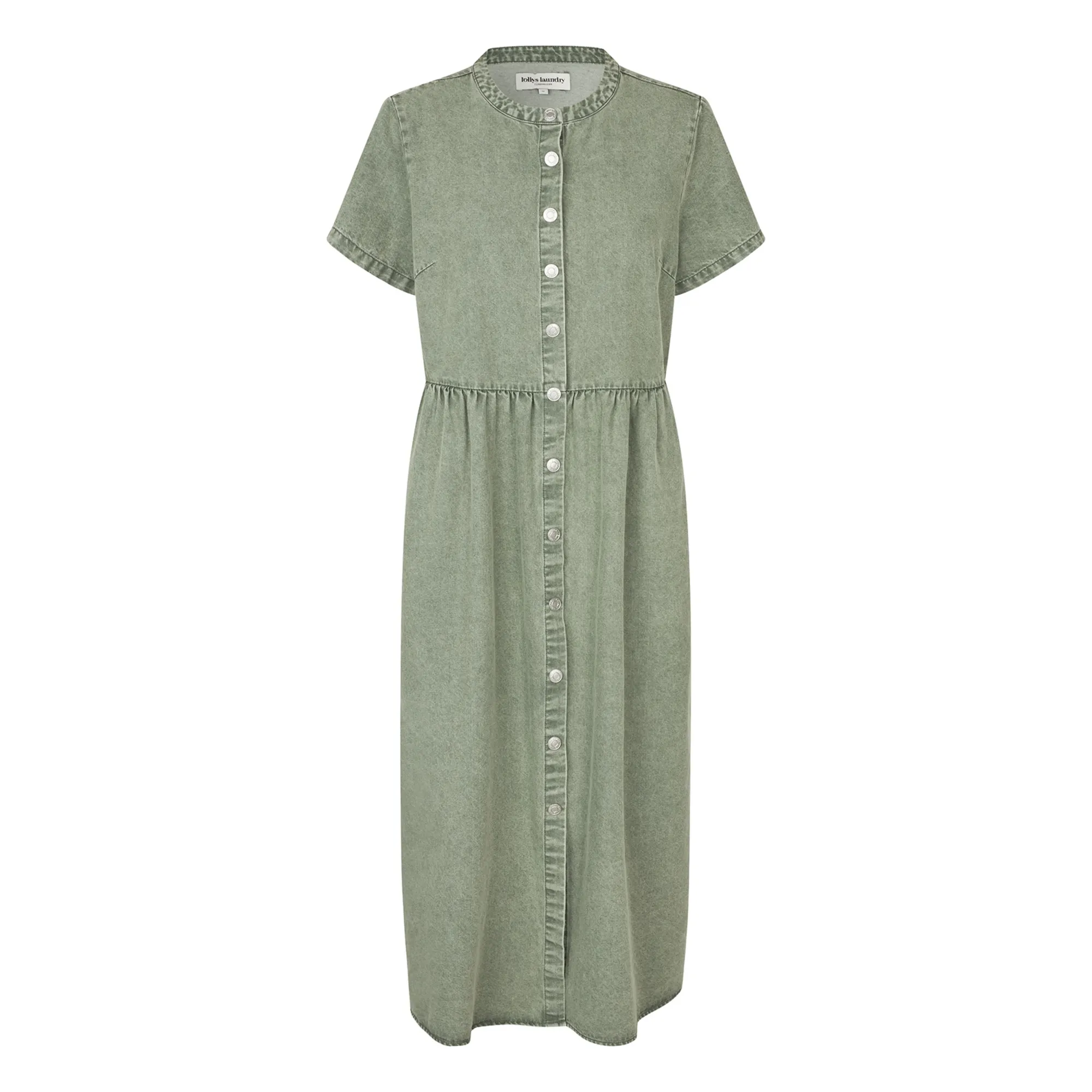 Lollys Laundry Khaki Aliya Cotton Dress