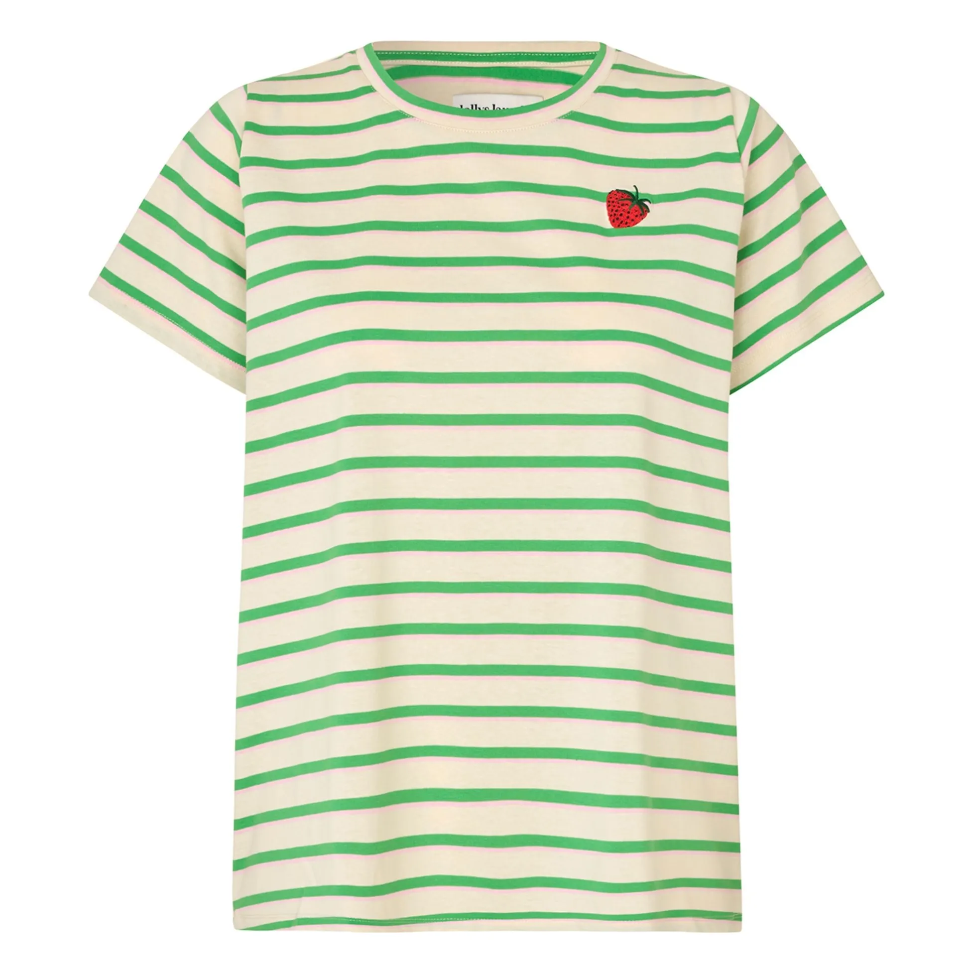 Lollys Laundry Green Roma Stripes Cotton T-Shirt