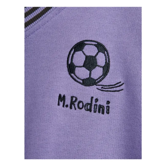 Organic cotton soccer sweatshirt | Purple