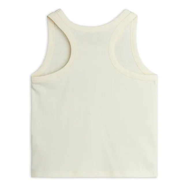 Society tank top Organic cotton | Ecru